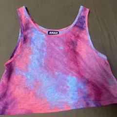 ANAP タイダイ クロップドタンクトップ