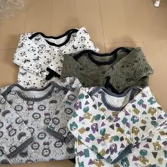 ベビー肌着 5枚セット ライオンプリント　ロンパース