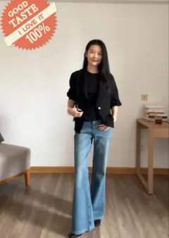 半額以下上質美品黒ショートスリーブ ビジネスジャケットスーツトップ ポケット付き