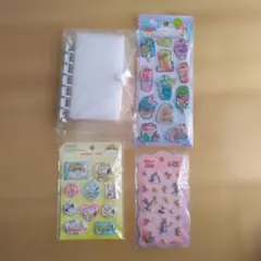 トムとジェリー スヌーピー デザート プクプクシール ハート型シール帳 セット