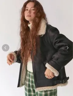 ungrid フェイクムートンボアブルゾン