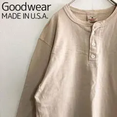 Goodwear　グッドウェア　ヘンリーネック　USA製　 Tシャツ　カットソー