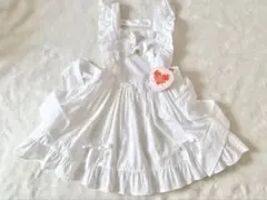 ベイビーザスターズシャインブライト　ハートエプロン　白　下妻　龍ヶ崎桃子 ベイビーザスターズシャインブライト ハートエプロン 白 下妻 龍ヶ崎