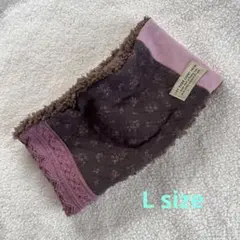 小花柄♡モーブピンク、パッチワークお洒落アイテム、リバーシブル、やわふわボア小物