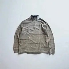 FADED GLORY ハーフジップアップボーダープルオーバー　XLサイズ