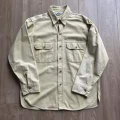 vintage 70s Woolrich ベージュ シャモアクロス USA製