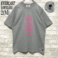 【EVERLAST×LOVELESS】ロゴプリント コラボTシャツ グレー Mのサムネイル