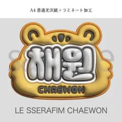 LE SSERAFIM ルセラフィム キム チェウォン ぷっくり ネームボード
