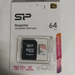 SP microSDXC UHS-Iカード 64GB V30