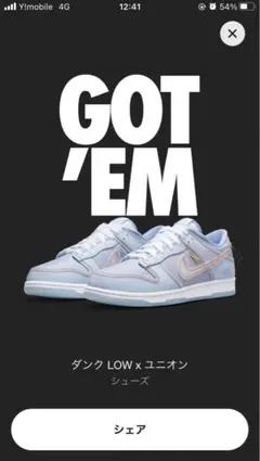 NIKE UNION Nike Dunk Low Argon ダンクローユニオン