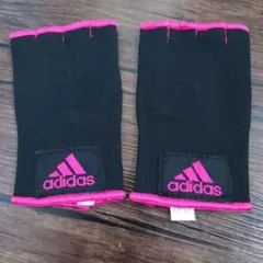 adidas ボクシング ハンドサポーター ブラック ピンクのサムネイル