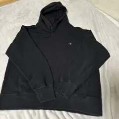 champion ブラック フード付きパーカー
