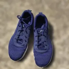 ASICS ネイビー ランニングシューズ