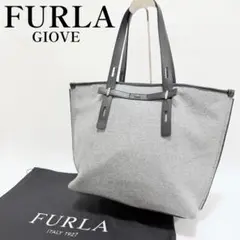 FURLA】GIOVEジョーべ 本革 シボ革 バイカラー メンズ トートバッグ 