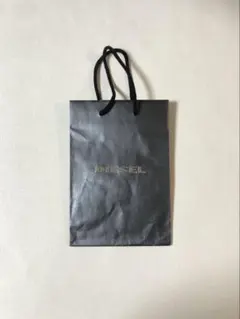 DIESEL ショップ袋 黒メタリック 小