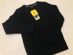 （2）トミーヒルフィガー レディース ケーブルセーター ブラック Ｓ