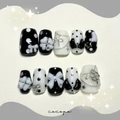 現品｜ウィッシュコア｜モノクロ｜クローバー｜Y2K｜エンジェルコア｜ドット