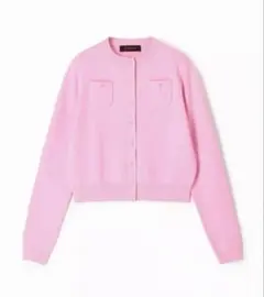 未使用CABaN コットンカシミヤ クルーネックカーディガン S