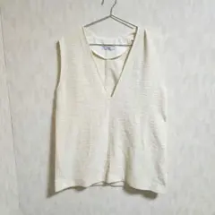 23年製　ジャーナルスタンダード　レリューム　アイボリー　ノースリーブベスト