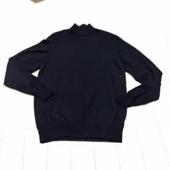 お正月価格。無印良品の黒のウール100%ハイネックセーター