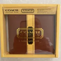 COACH LEATHER WARE 二つ折り財布 ブラウン