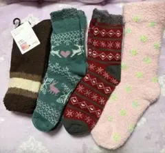 モコモコ暖かソックス４点セット