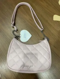 Jenni キルティング ショルダーバッグ ピンクのサムネイル