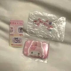 ときめき平成コギャル　プリクラ風　缶バッチ&カバー　マイメロディ