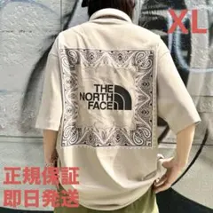 ❗️期間限定SALE❗️ノースフェイス ビッグロゴ プリント バンダナ TシャツXL