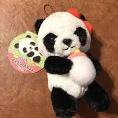 ころりん ぱんだの赤ちゃん ぬいぐるみ マスコット キーホルダー パンダ