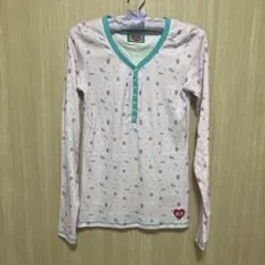 Igusa goth pixel henley top S