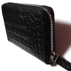 革製 コインケース 小銭入れ 黒