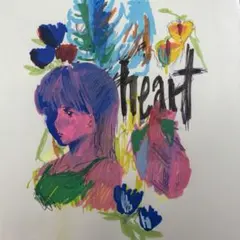 手描きイラスト 原画 heart アート