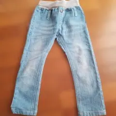 デニムブルー ストレートパンツ 100cm