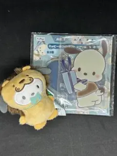 サンリオ　ハッピーホワイトギフト　アクスタ　着ぐるみマスコット　ポチャッコ