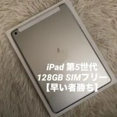 【完動品】iPad 第5世代 128GB SIMフリー【すぐ発送】