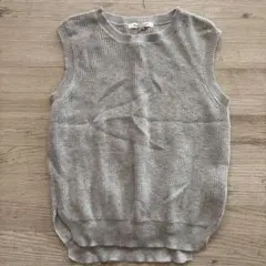 GLOBAL WORK グレー ノースリーブベスト XL