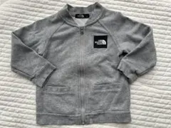 ノースフェイス グレー フードなしパーカー アウター ジャージ 90