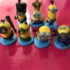 チョコエッグ☆ミニオンズ7体セット☆キングボブケビンスチュアートボブシークレット