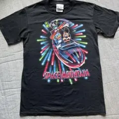 【入手困難】ディズニー　スペースマウンテ Tシャツ　アトラクション　レア USA限定ウォルトディズニーワールドスペースマウンテンプリントT