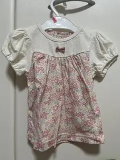 花柄 半袖シャツ・パンツセット 70セットアップ