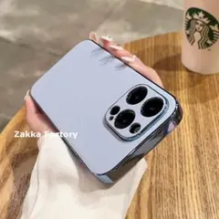 水色 iPhone 14プロマックスケース Mレザーカバー プロマックス 韓国