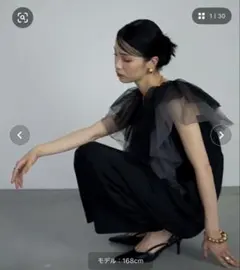 チュールケープオールインワン M ブラック　一度だけ使用