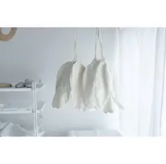 【conocone】チューリップバッグ ナチュラル ホワイト【新品・未使用品】