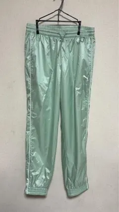 PUMA プーマ　レディース　ウーブンパンツ　グリーン　Mサイズ