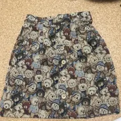 rivet & surge クマ柄ミニスカート S/F