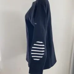 【美品】希少❗️SAINT JAMES エルボーパッチ　セントジェームス　紺　L
