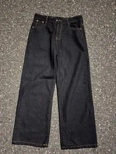 リジットデニム japanese loose fit ブラック y2k