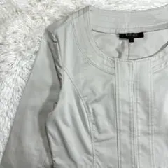 Reflect ノーカラージャケット ライトグレー