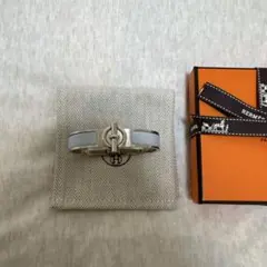 Hermès グレー バングル エナメルブレスレット クリック グレナンのサムネイル